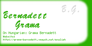 bernadett grama business card